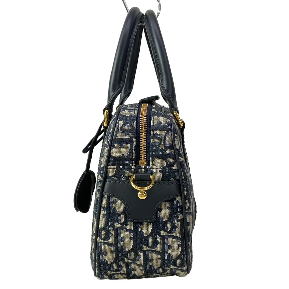 Christian Dior Handbag Dark Navy White